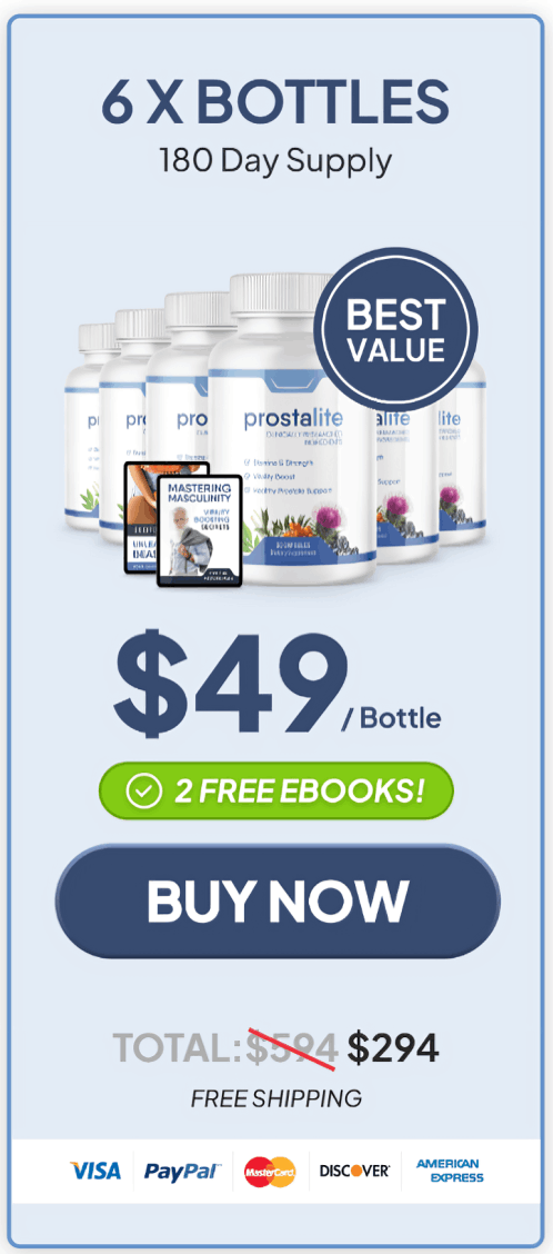 ProstaLite 6 $49/bottle